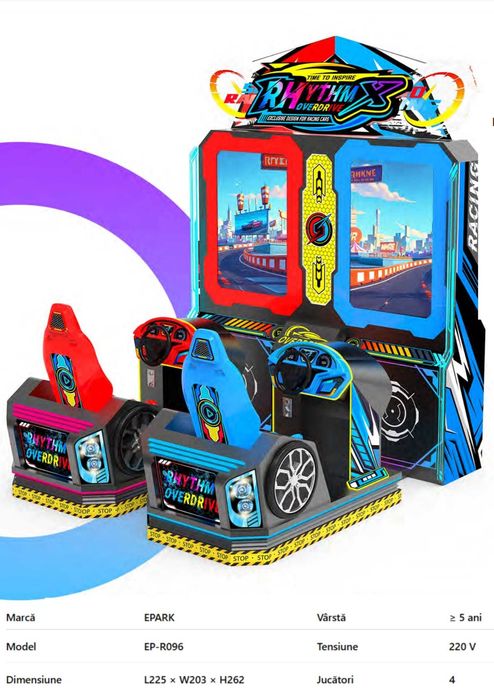 Aparat arcade pentru gaming indoor - racing,shooting,adventure,console
