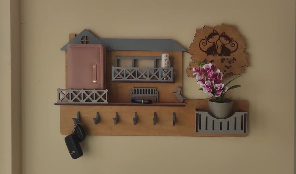 Закачалка за ключове кейхолдер ключодържател къщичка за ключове