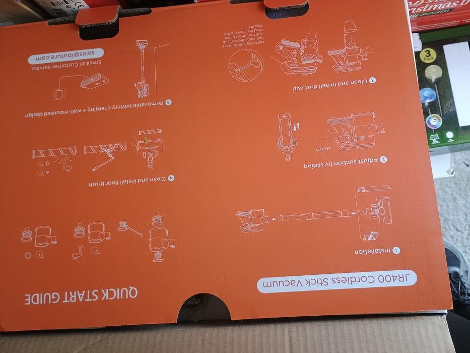 Безжична прахосмукачка BuTure JR400-38000 Pa/450W, до 55 ми