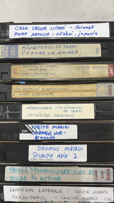 Lot casete video VHS - filme dublate in limba romana