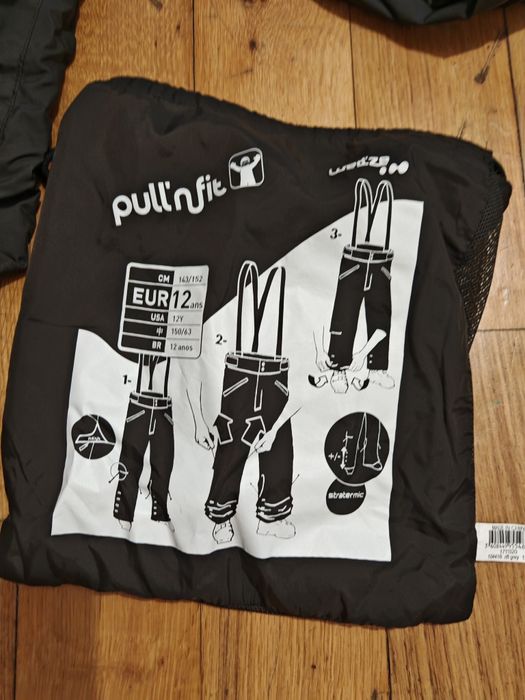 Salopeta ski pantaloni schi impermeabili Novadry Decathlon 12 13 ani