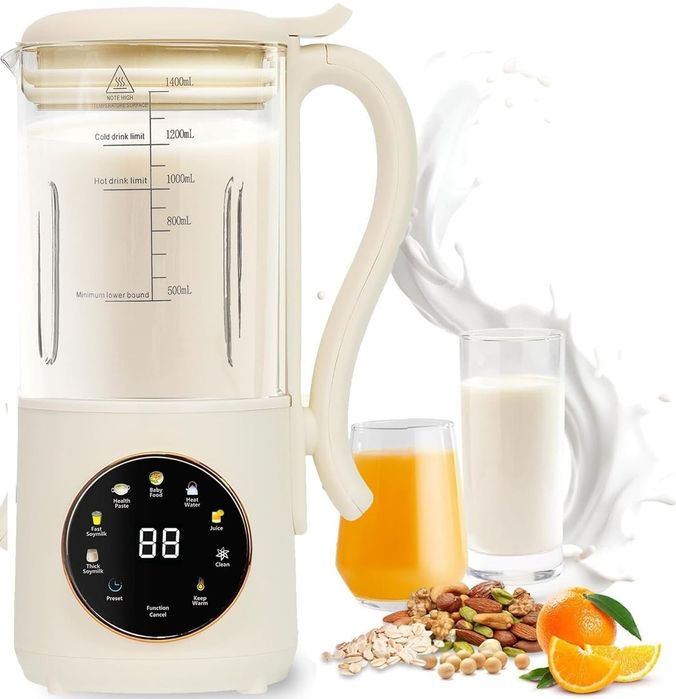 Storcător de suc JAOGAUS 1400 ml, 12 lame, lapte vegetal, plastic, 1400 W