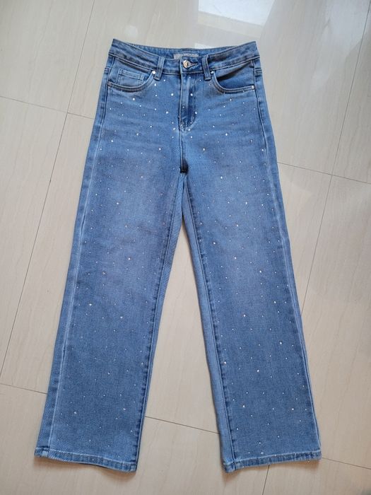 Дънки като нови и нова блузка рр 12г.