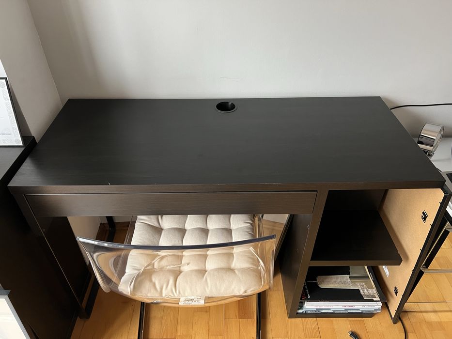 Birouri IKEA MICKE negru-maro 120x50 cm si 105x50 cm