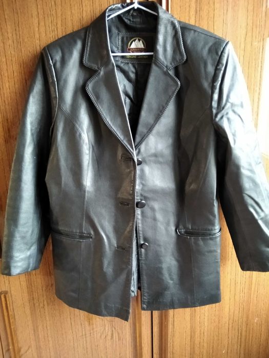 Пиджак из нат.кожи 5xl