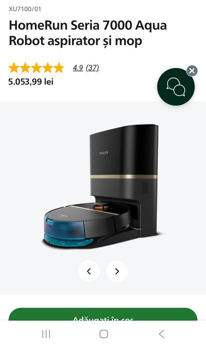 Aspirator robot PHILIPS Seria 7000 Aqua HomeRun XU7100/02
