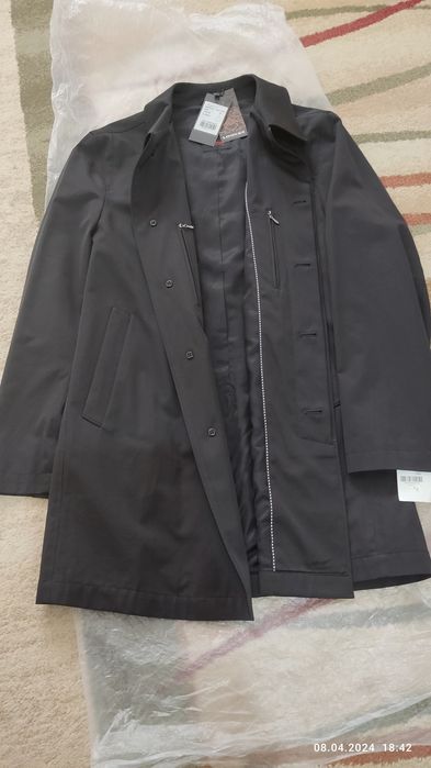 Плащ мужской черный