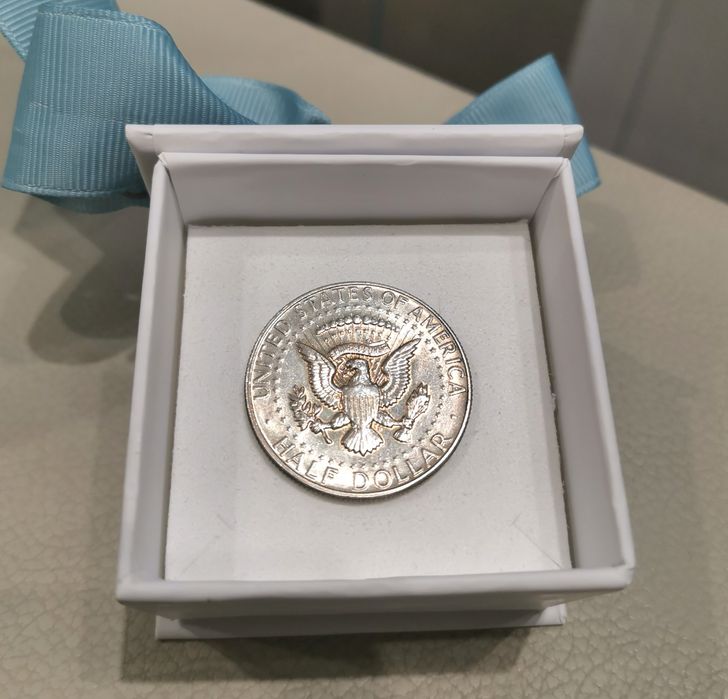 Moneda de colecție din argint - J. F. Kennedy