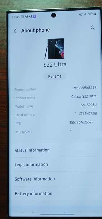 Samsung S22 Ultra