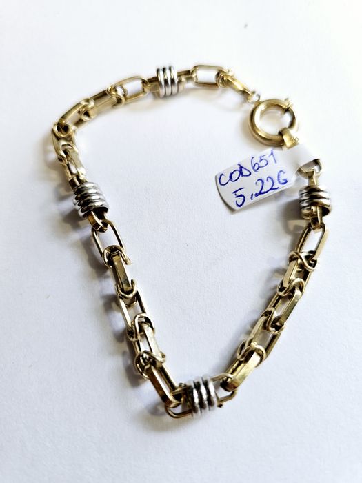 Vand bratara din aur 14 k 5.22 g cod 651