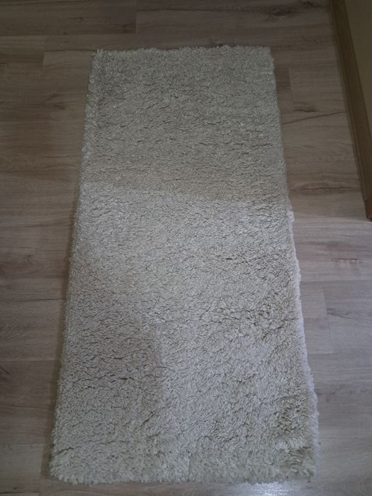 Vand 2 carpete bumbac Maro și Alb dimensiuni  130/60