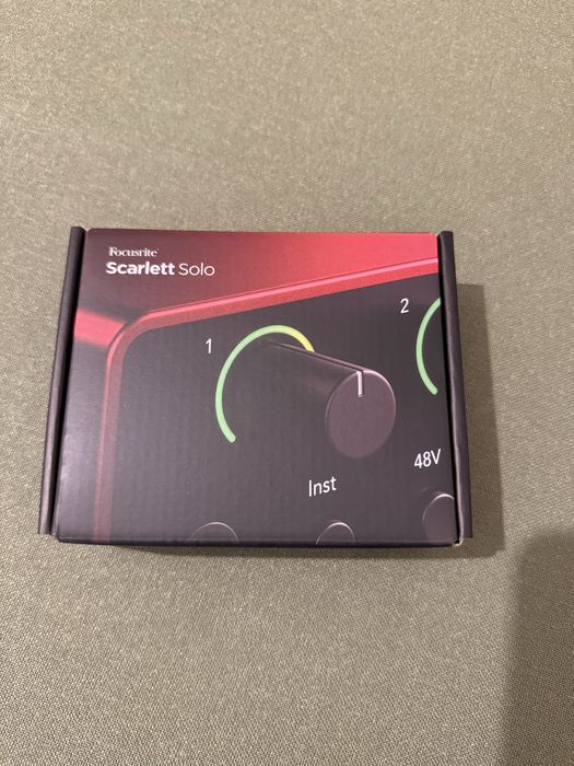 Interfata Scarlett Solo Gen 4 nou sigilat