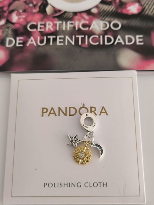 Charm Pandora Luna soare și stea