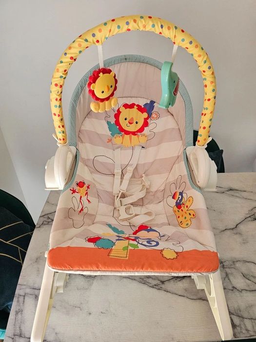 Люлка шезлонг Fisher Price 3 in 1