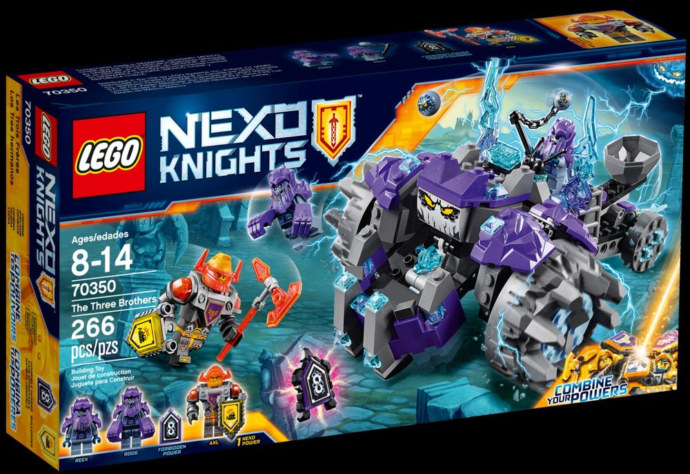Caut LEGO Nexo Knights 70350 The Three Brothers