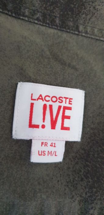 Lacoste LIVE! Mens Size 41 - M /L ОРИГИНАЛ! Мъжка Памучна Риза!