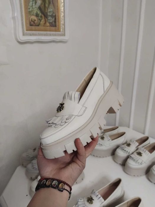 Mocasini dama din piele naturala