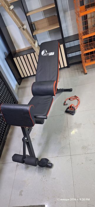 Скамья для жима, пресс, бицепс