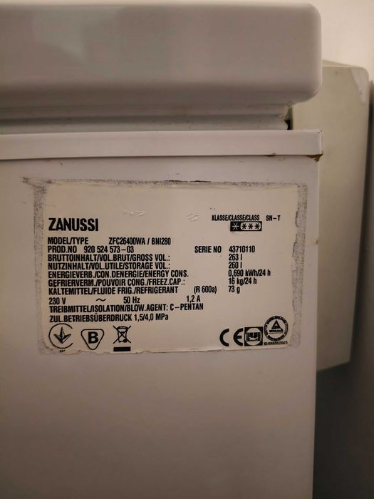 Lada frigorifica Zanussi 260 litri