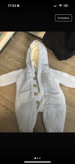 Lot hainute unisex de bebelusi 3-6 luni
