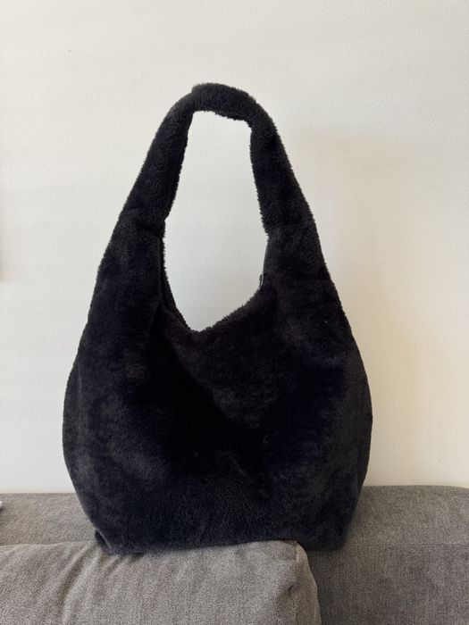 Черна плюшена чанта Puma