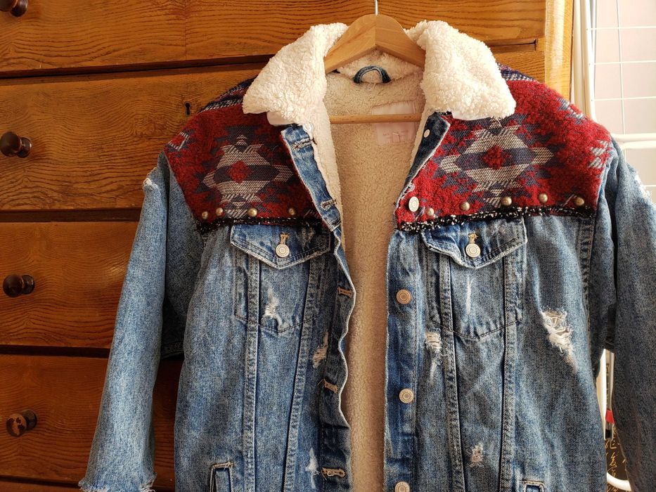 Zara Зимно яке с каракул