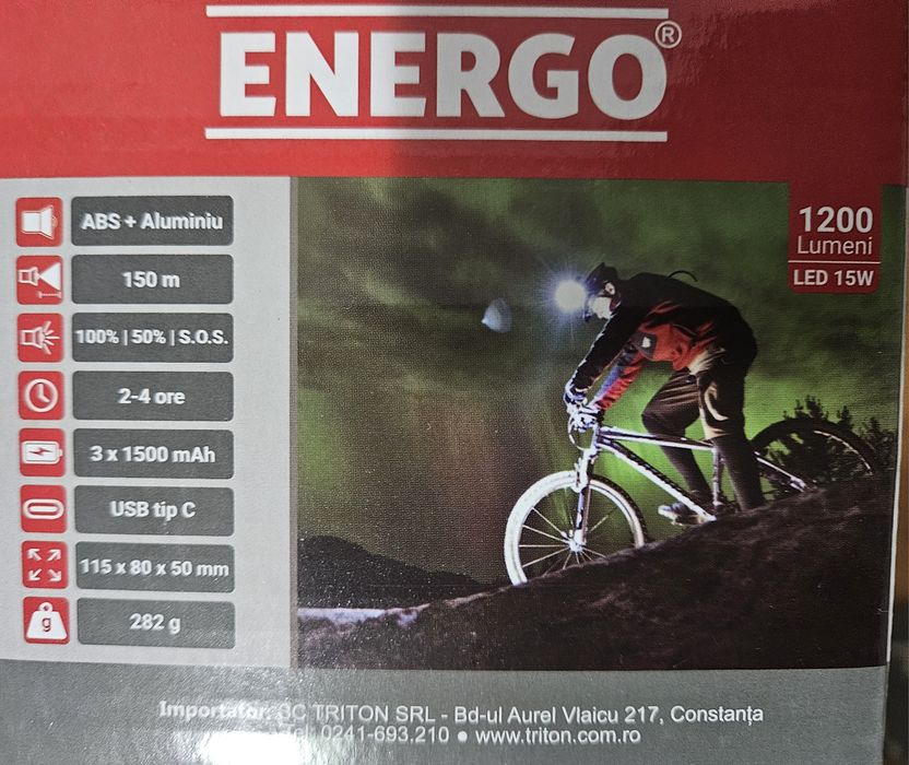 Set 2 lanterne reincarcabile puternice si o ruleta 5m  lata magnetica