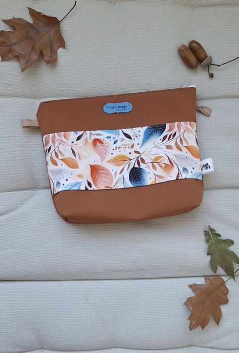 Beauty bag / Borseta impermeabila cosmetice, softhsell, handmade