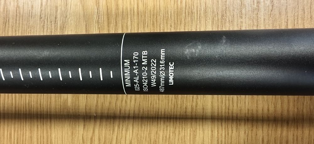 Хидравлично колче / дропър Limotec Alpha 31.6mm ход 170mm дължина 487мм