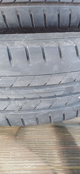 4 jante de tabla cu anvelope de vara si capace originale logan 1