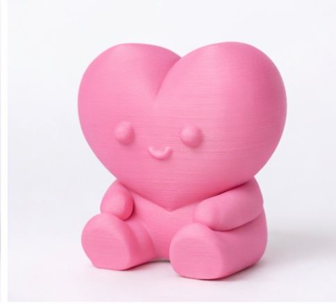 3D мишка с сердцем подарок девушке | 3D печать