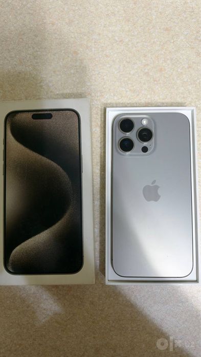 Iphone 15 pro max silver 256 gb Sim/E-sim