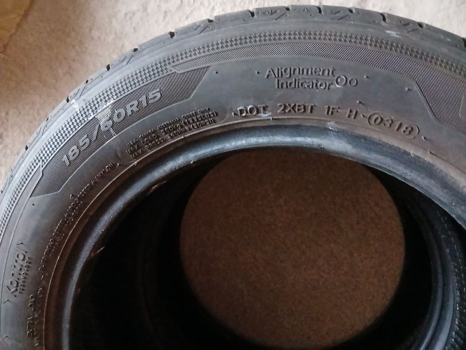 Летни гуми 15цола Hankook-185/60/15.7мм-грайфер 2018година