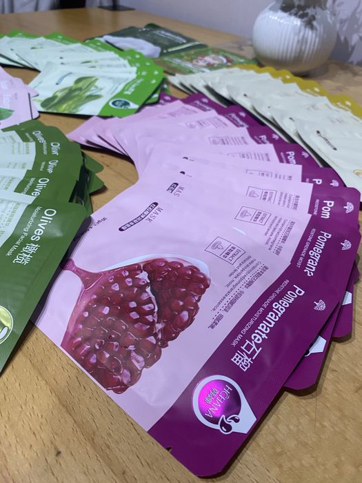 Тканевая маска для лица по 150 тг/ед