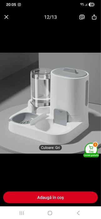 Cușcă de transport , nisip + fântână de apă pisici