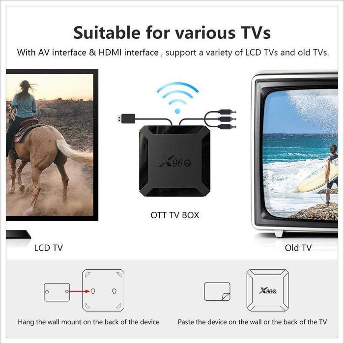 X96mi  Smart Box – 400+ bepul TV kanal va YouTube