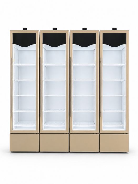 Vitrina frigorifica verticala slim LED, 48x50x200 cm, pentru bauturi si sucuri