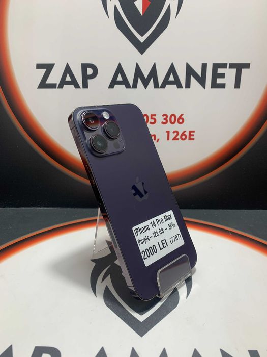 Zap Amanet Vitan - iPhone 14 Pro Max - Purple - 128Gb - 88%
