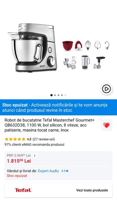 Robot de bucătărie Tefal Masterchef Gourmet