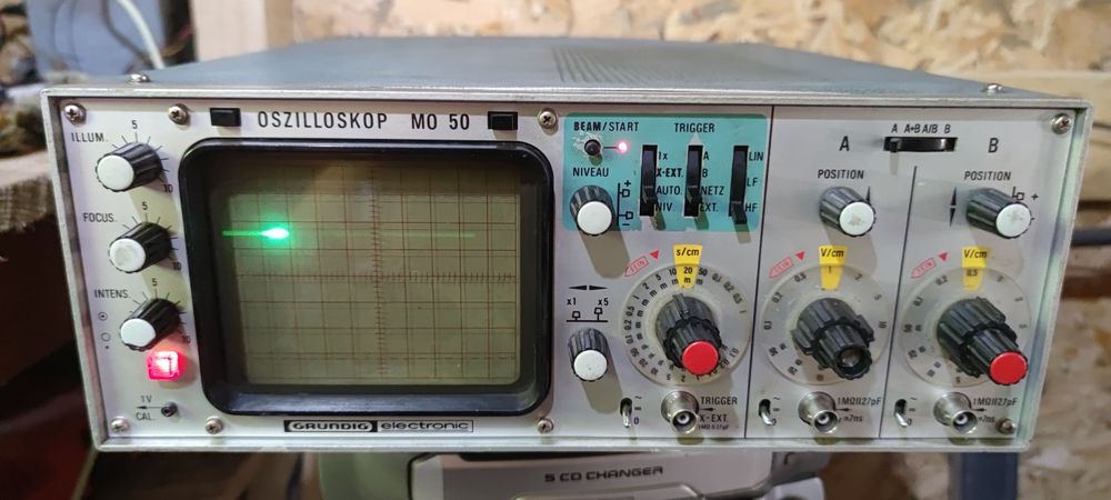 Osciloscop Analogic Grundig MO 50 (2 Canale x 50MHz) –Testat  Funcțional