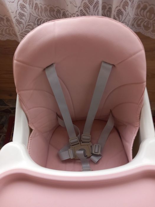 Scaun de masa Little Mom Modern Pink 3in1
