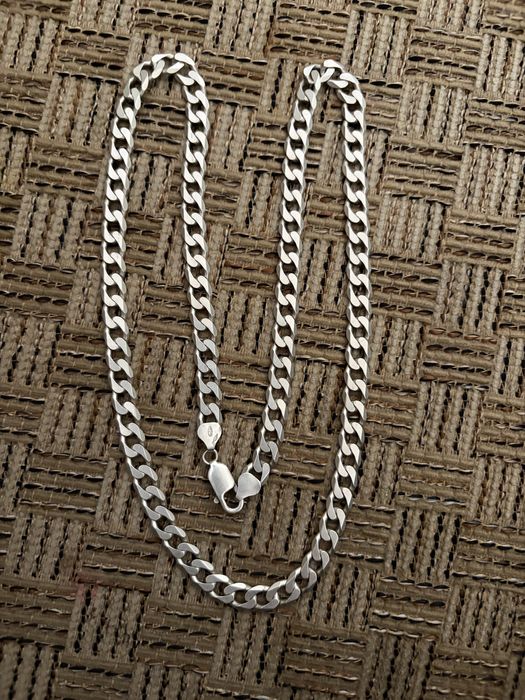 Lant argint barbatesc 44gr, 60cm lungime. Cuban.