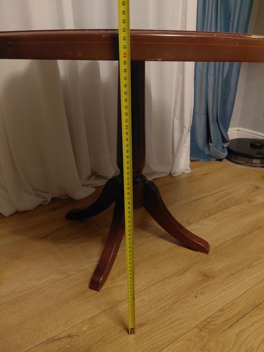 Masa rotunda lemn masiv 80 cm diametru