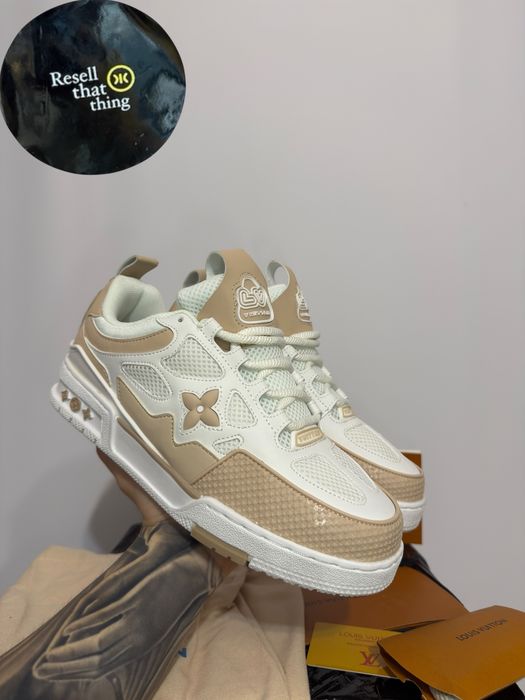Adidasi Louis Vuitton Trainer Alb-Maro // 39 // Premium // Livrare cu verificare