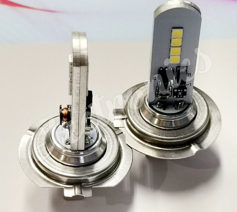 8led H7 LED крушки за фарове 20W, 6000K Бяла светлина без вентилатор