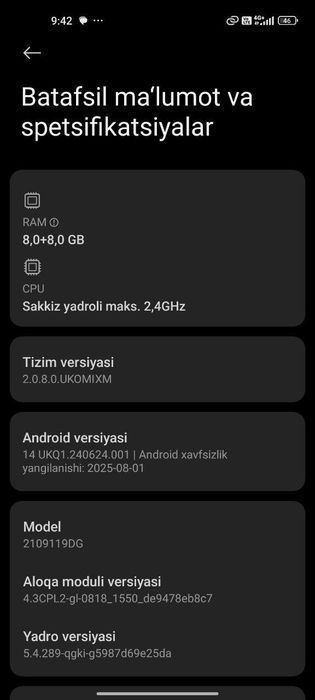 Mi 11 Lite 5G Ne