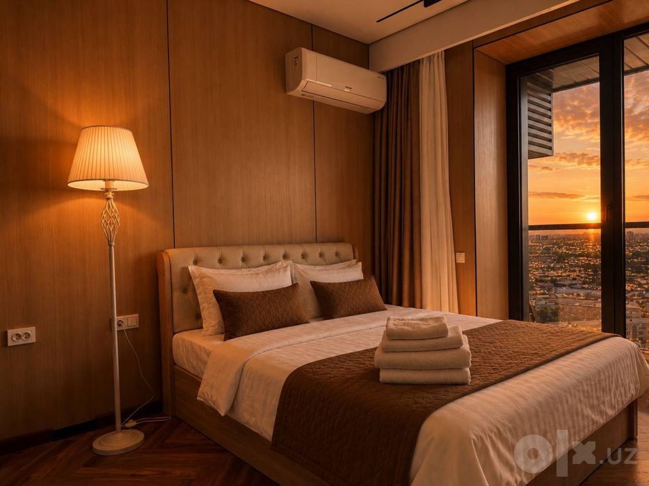 Квартира посуточная в Nrg U tower, кунлик квартира 23 этаж парковка