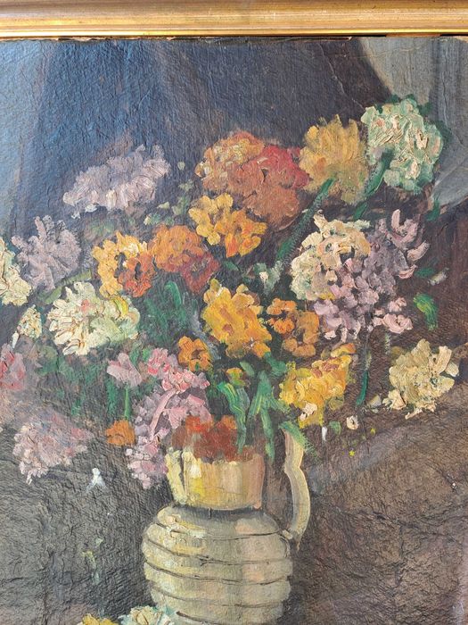 tablou pictura pe carton G Ionescu 57/72 cm