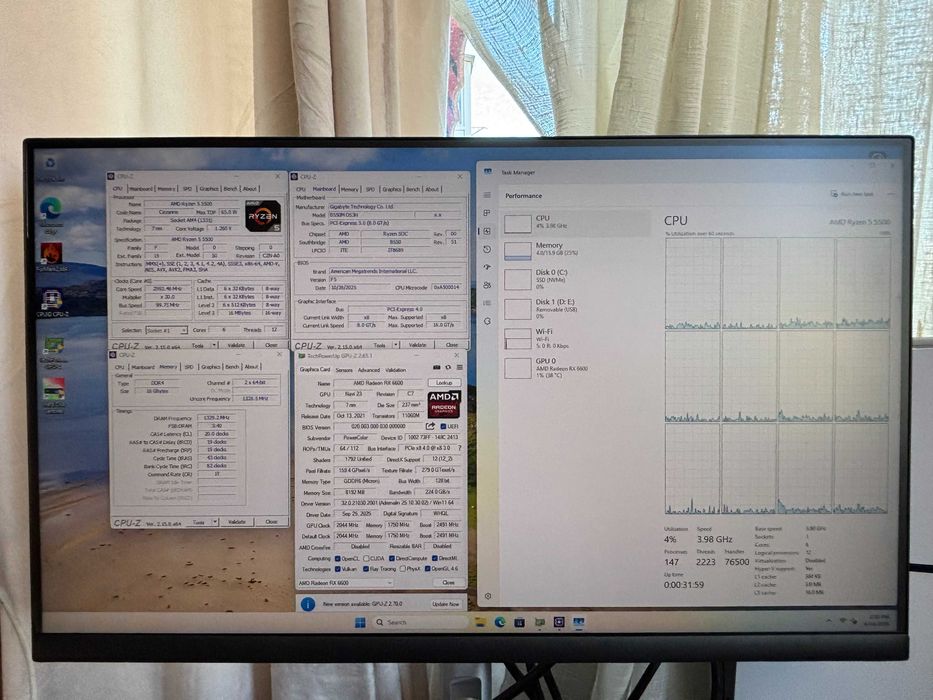 PC Gaming: Ryzen 5 5500 | B550M DS3H | RX 6600 8GB | 16GB RAM | SSD 1TB | Carcasa Alphagear Tactician