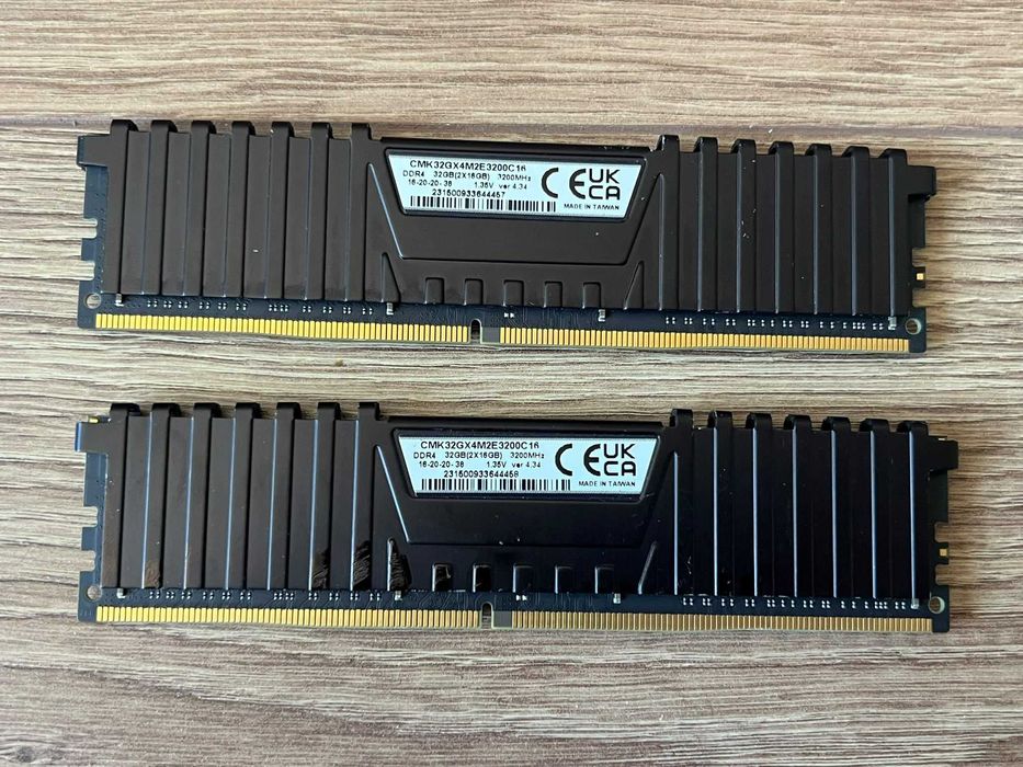 Kit rami Pc Calculator 32gb 2 x 16gb Corsair Vengeance LPX 3200 MHZ dual channel serii consecutive